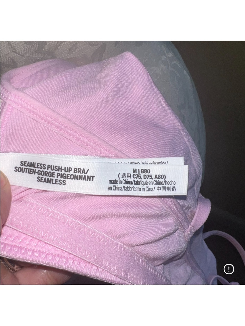 Victoria's Secret Seamless Wireless Push-Up Bralette Pink - Picture 9 of 12